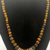 Vintage Tiger Eye Sterling Silver Necklace (ML44)