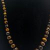 Vintage Tiger Eye Sterling Silver Necklace (ML44) - Image 13