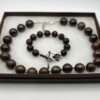 Silpada Bronzite Sterling Silver Necklace and Bracelet Set.(ML49). - Image 9