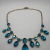 Elegant Blue Stone Statement Necklace - Image 4