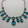 Elegant Blue Stone Statement Necklace - Image 5