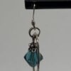 Sterling Silver Earrings with Blue Bead Dangle.(ML46). - Image 3
