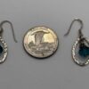 Sterling Silver Earrings with Blue Bead Dangle.(ML46). - Image 5