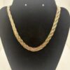 Italian Sterling Silver With Vermeil Necklace